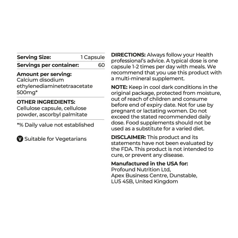 EDTA ingredients